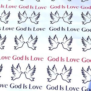 “God Is Love” Gift Wrap Paper 24”x36”